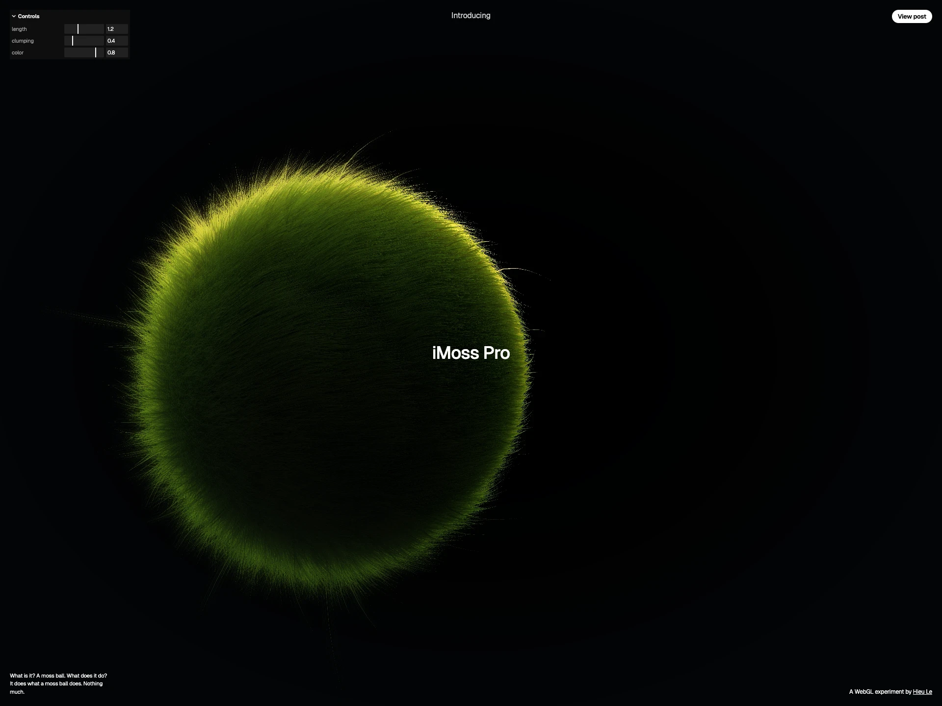 iMoss - Digital Moss Ball Pet