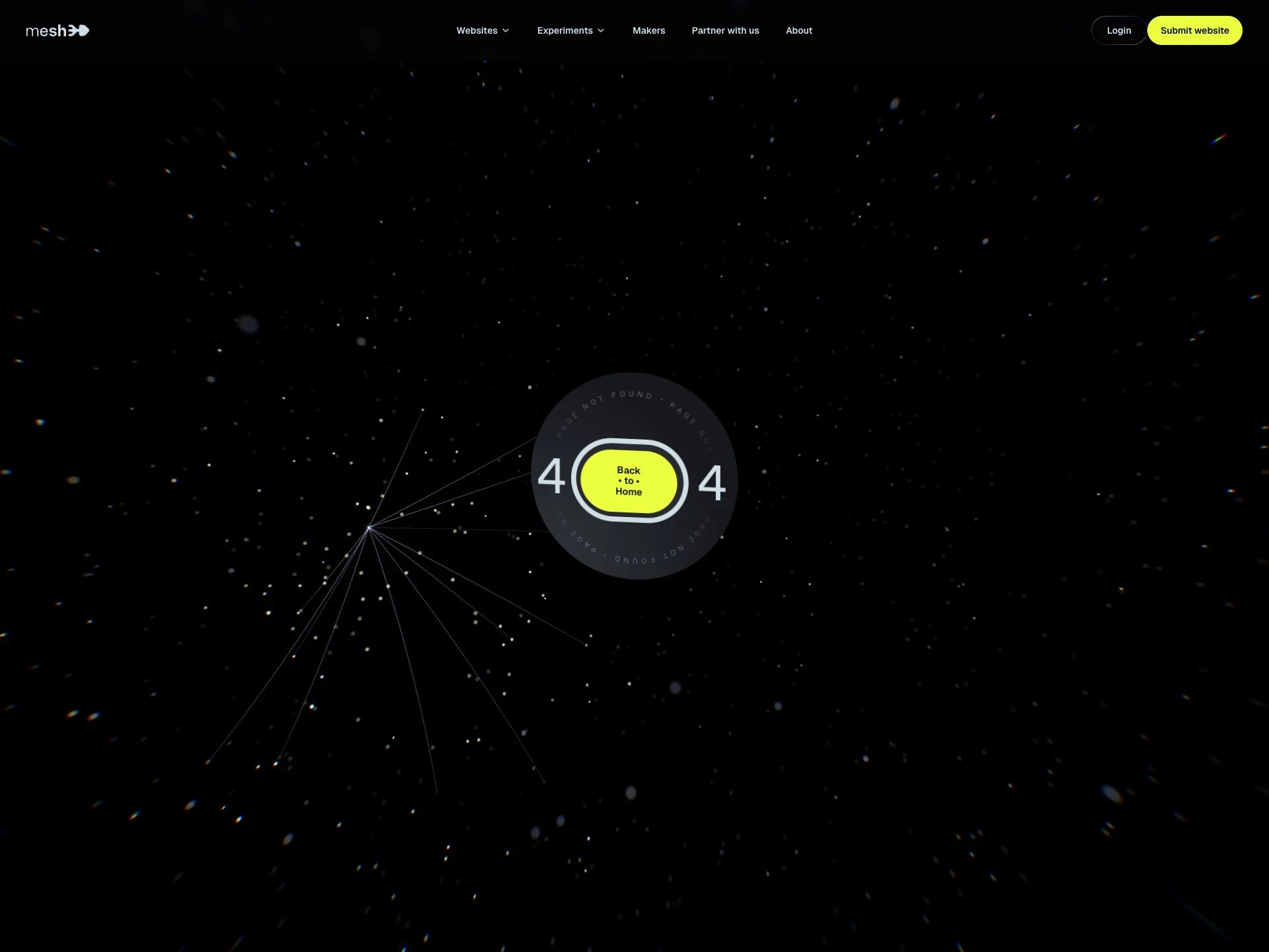 mesh3d - 404 page