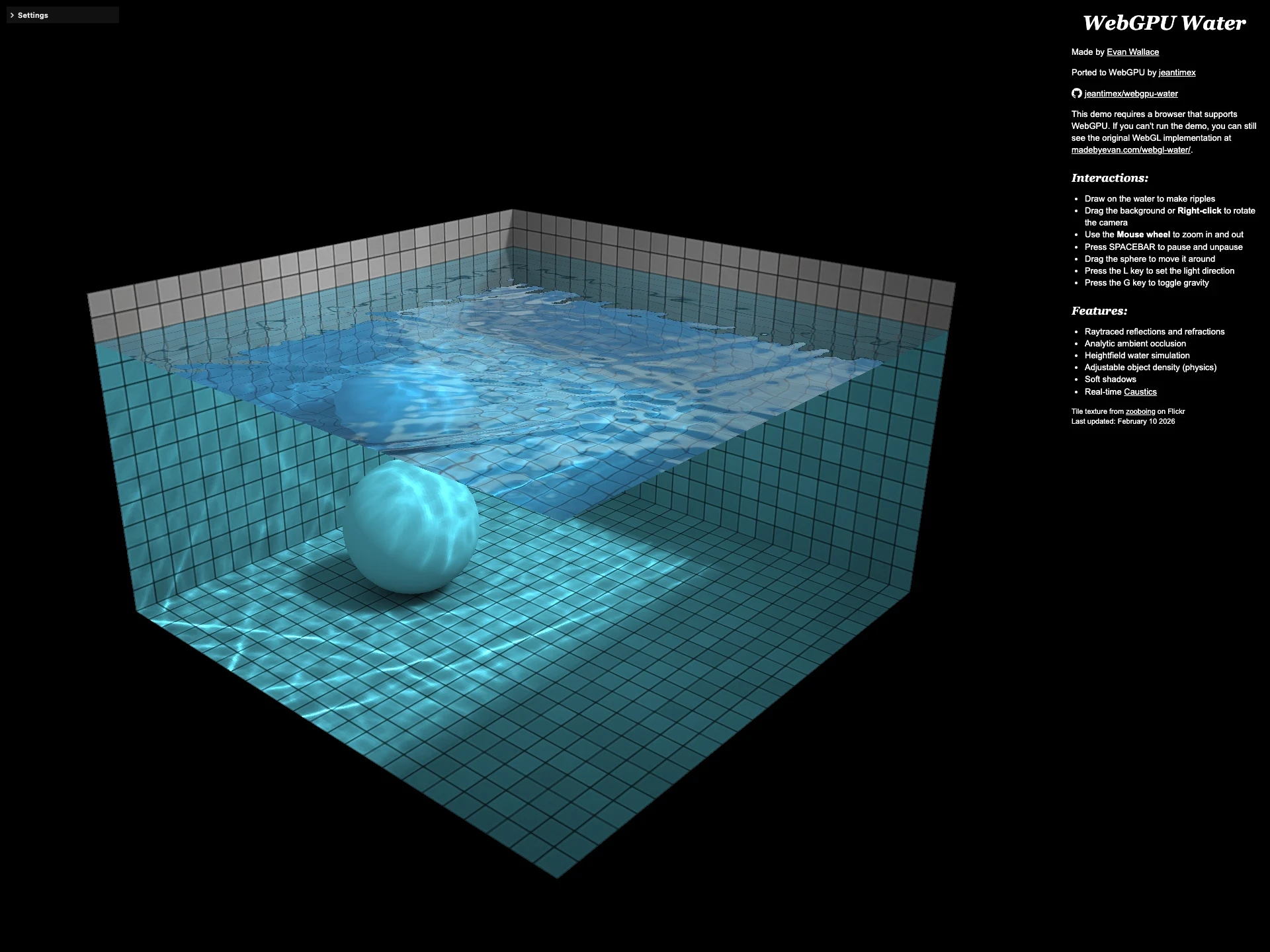 WebGPU Water