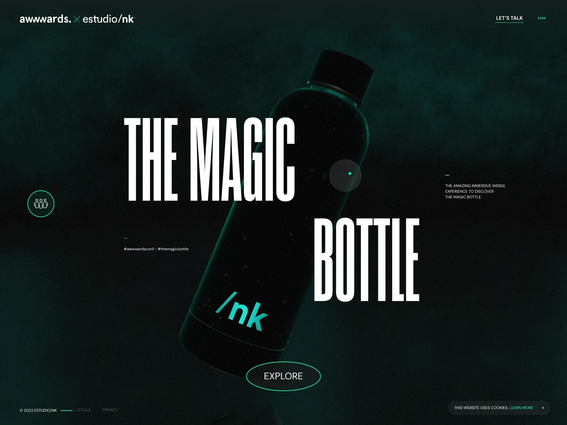 The Magic Bottle — Awwwards x estudio/nk ®