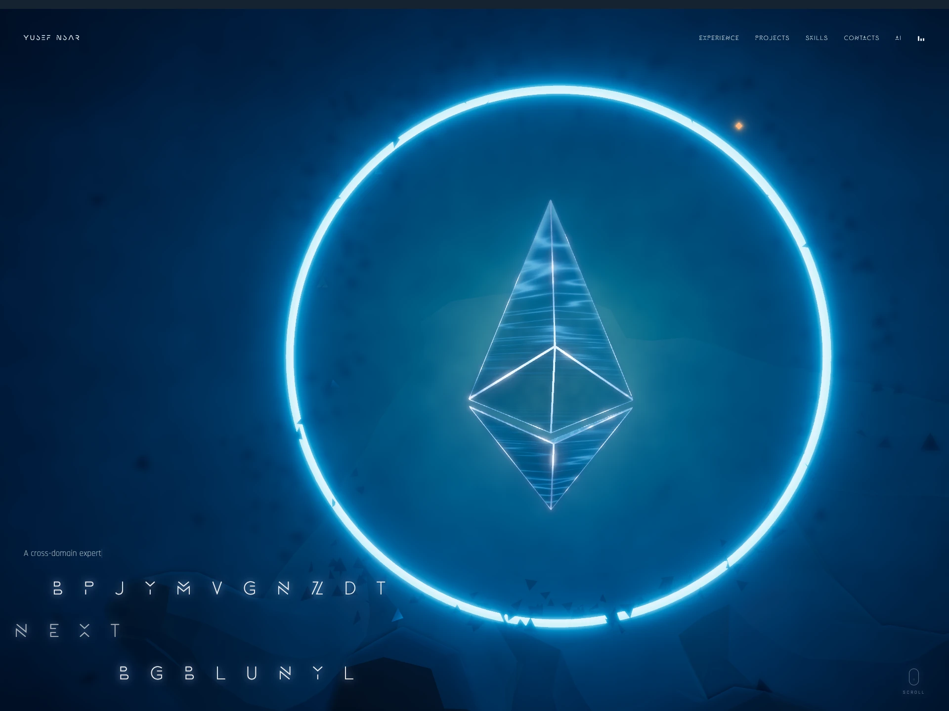 3D Timeline Portfolio with AI