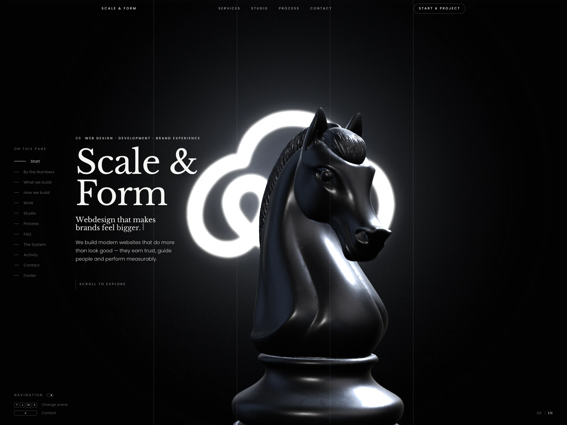 Scale & Form — Webdesign, das Marken größer macht