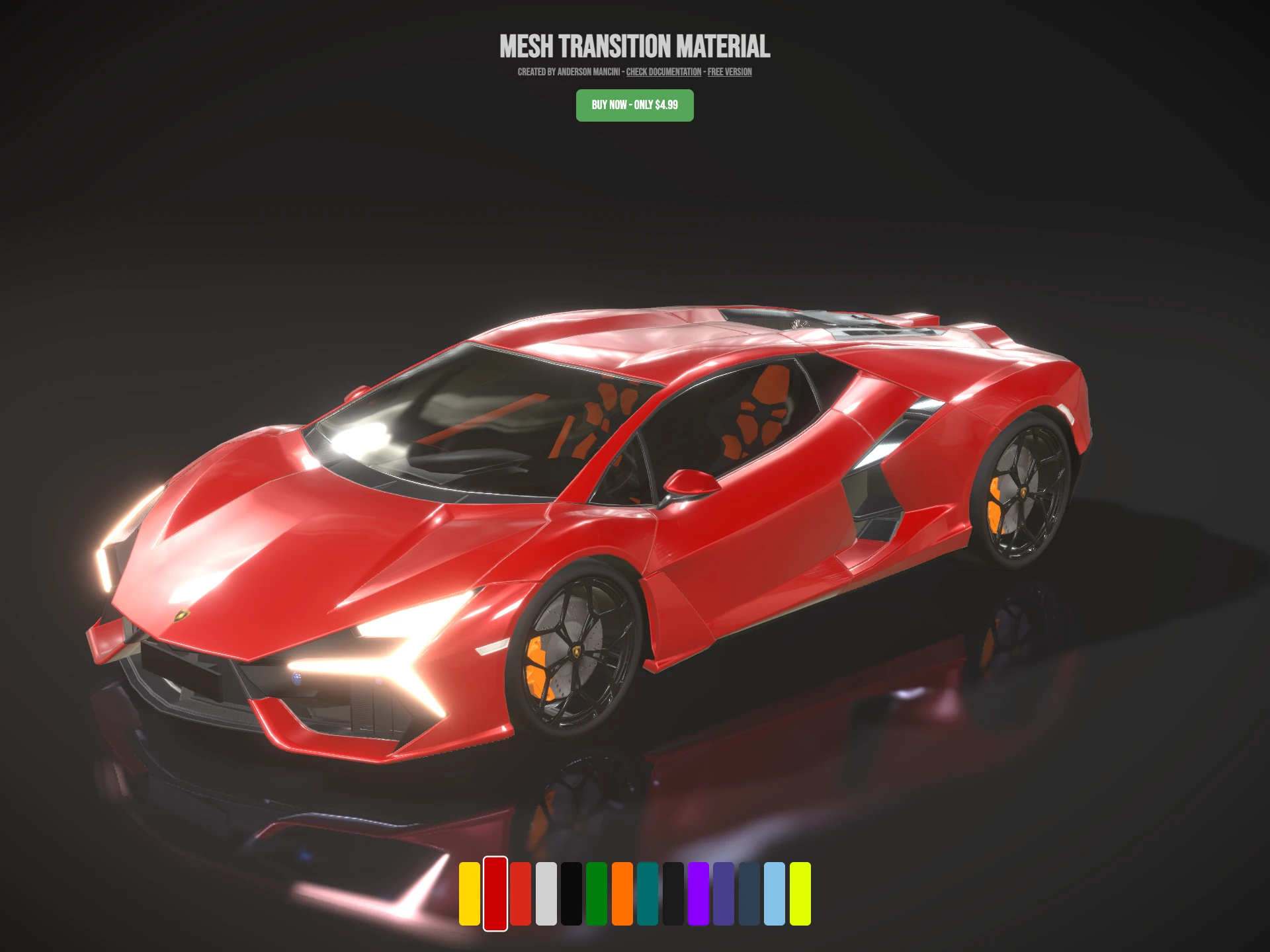 Mesh Transition Material