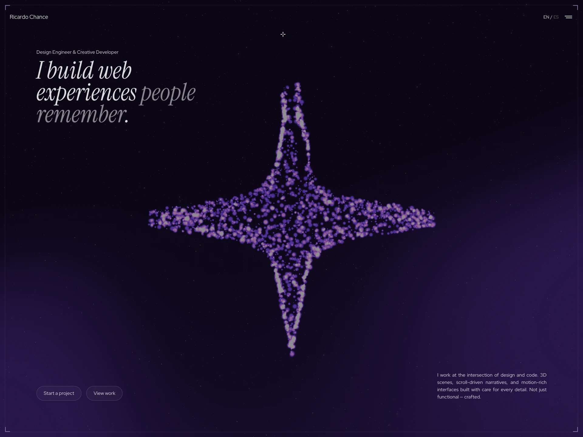 Ricardo Chance — Design Engineer & Creative Developer