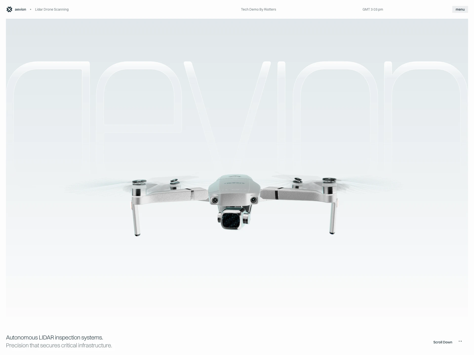 Aevion — autonomous LiDAR inspection drone