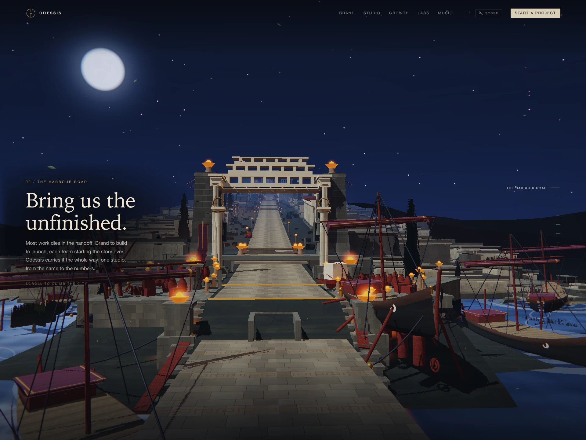 Odessis: A Reversible Three.js City