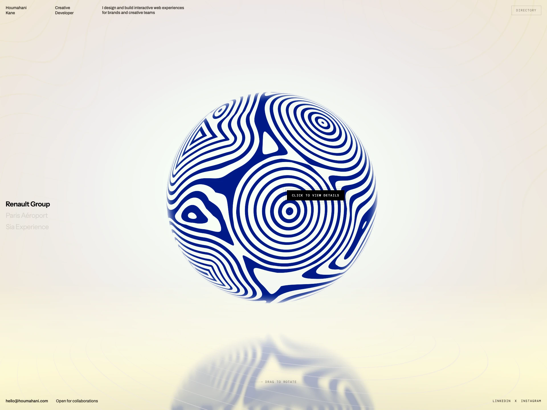 Houmahani Kane · Freelance Creative Developer