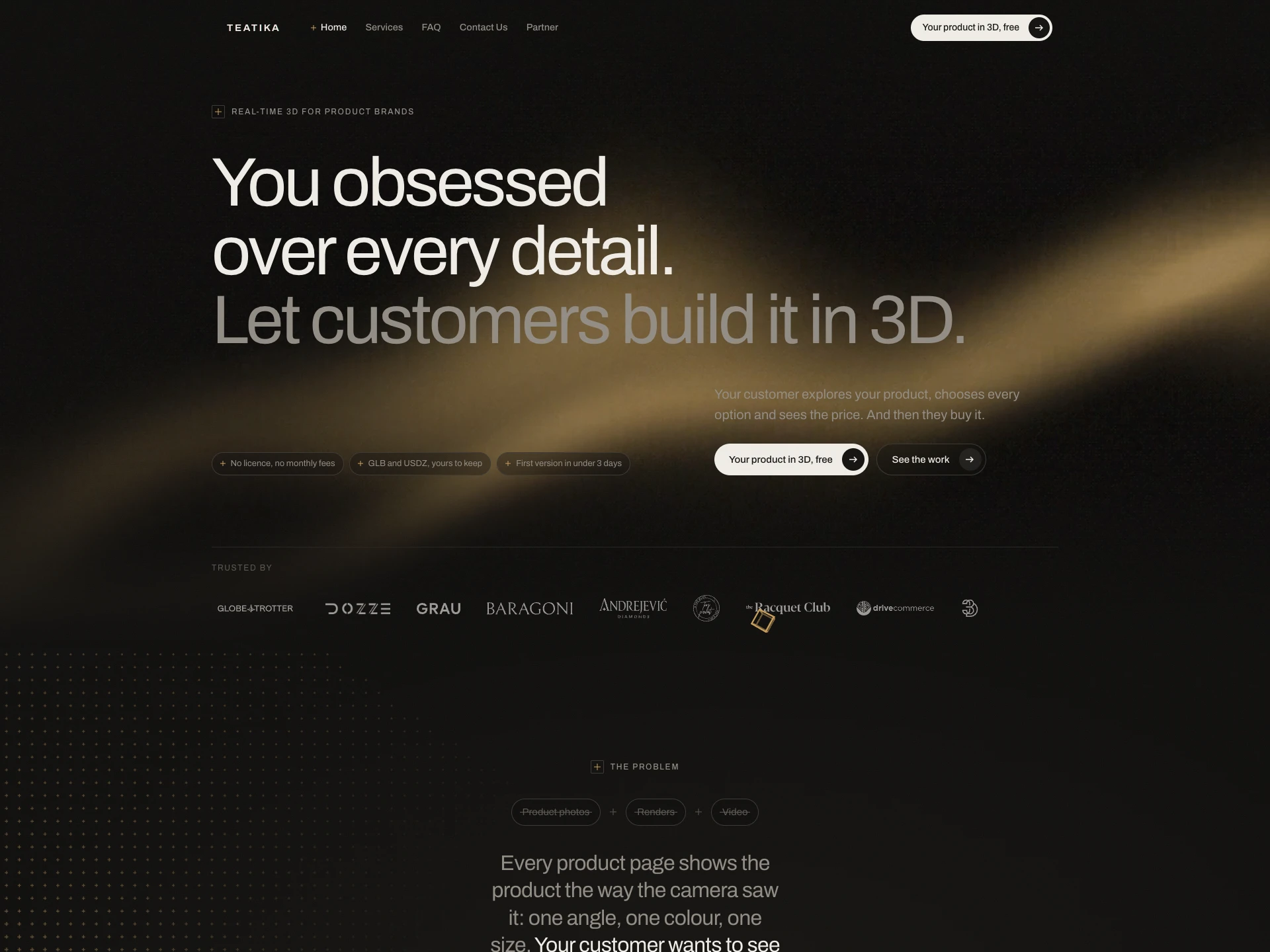 Real-time 3D for product brands | Teatika