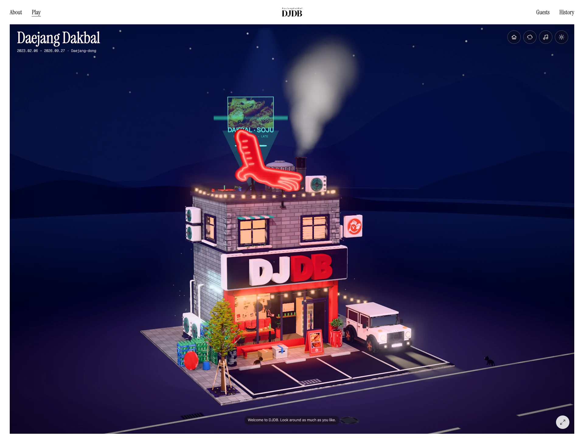DJDB: a closed restaurant, rebuilt in 3D