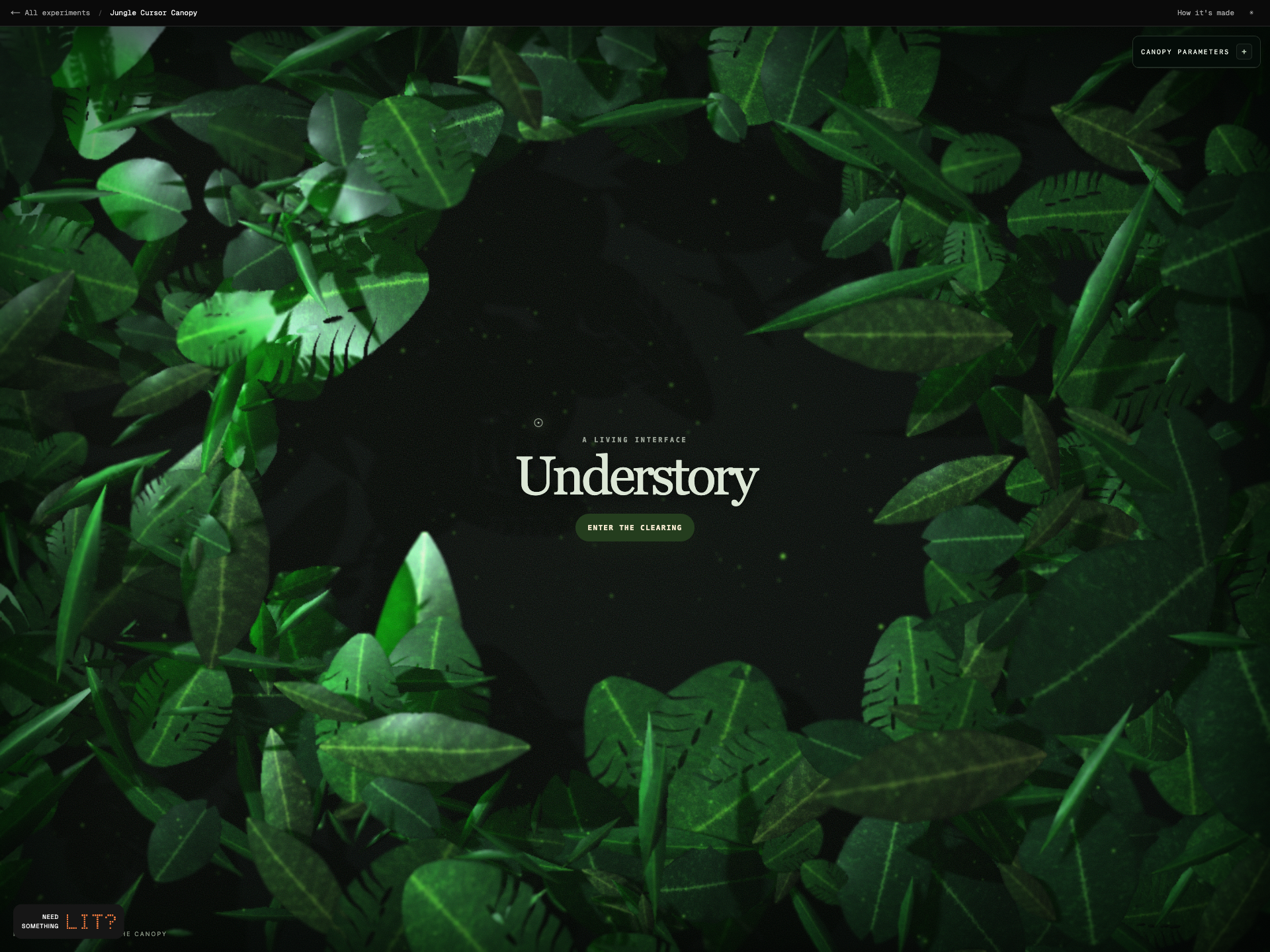 Jungle Cursor Canopy